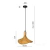 Lampa wisząca SOLIX BAMBOO 1xE27 LLS